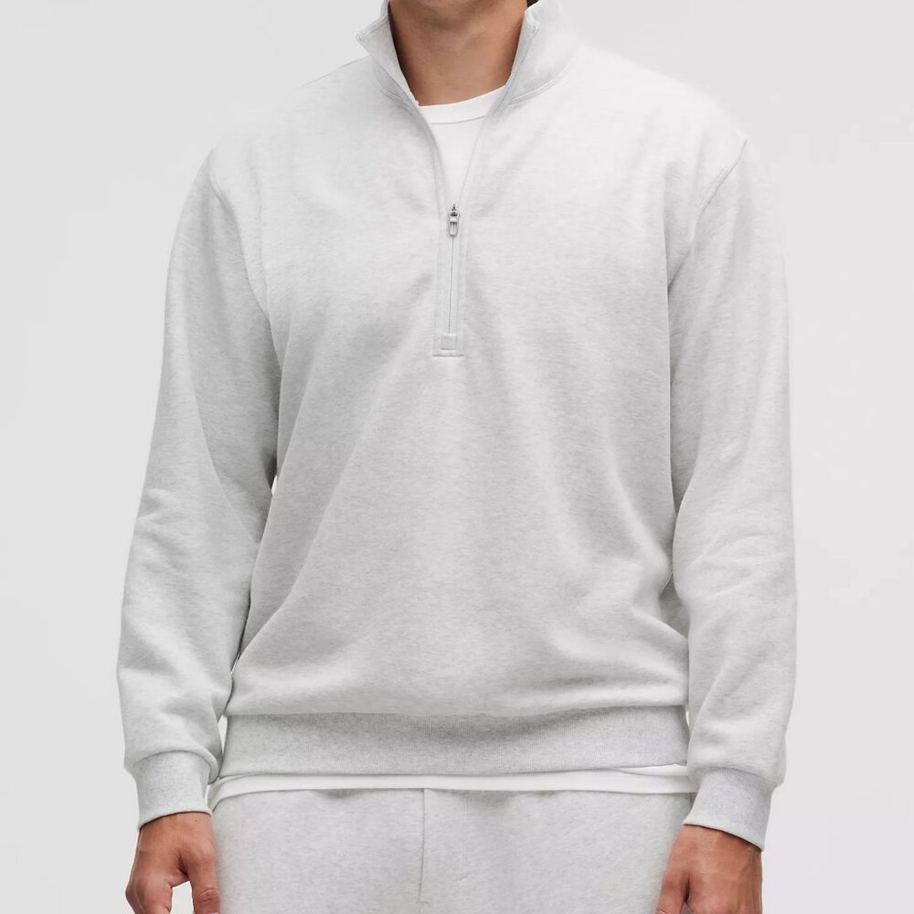 Lululemon steady state cotton half zip sweater